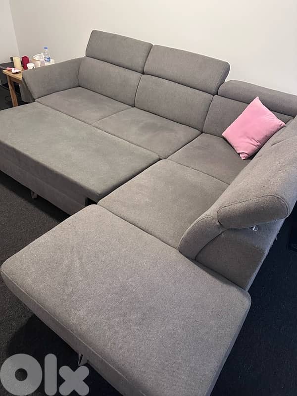 Corner sofa bed (double) with storage 2