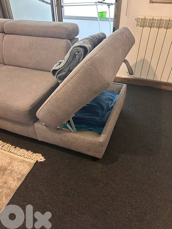 Corner sofa bed (double) with storage 5
