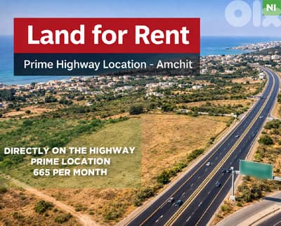 Prime location ,For Rent, Amchit -Jbeil/عمشيت، جبيل REF#NI134410
