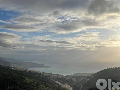 1040 SQM Land in Kfour, Keserwan with a Stunning View