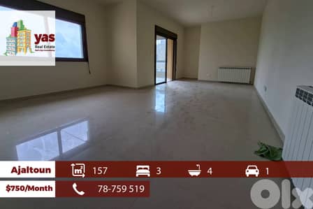 Ajaltoun 157m2 | Rent | Private Street | Mountain View | KH