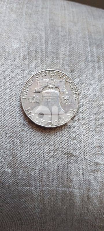USA  Half Dollar Silver Memorail president Franklin year 1963 12.4 g 1
