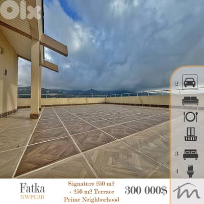 Fatka | 600$/m² | 250m² + 250m² Terrace | Panoramic View | Prime Area