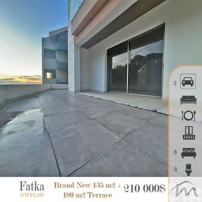 Fatka | Brand New 135m² + 180m² Terrace | 3 Bedrooms Apt | Prime Area