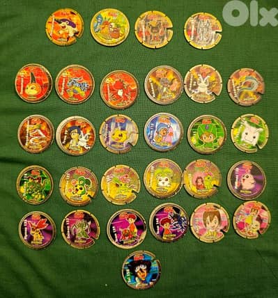 Digimon Master pogs