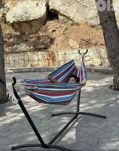 Now 50$ (hammock + iron stand)