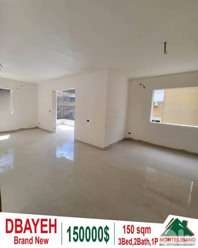 150 sqm Apartment For Sale in Dbayeh ضبية with Mountain View