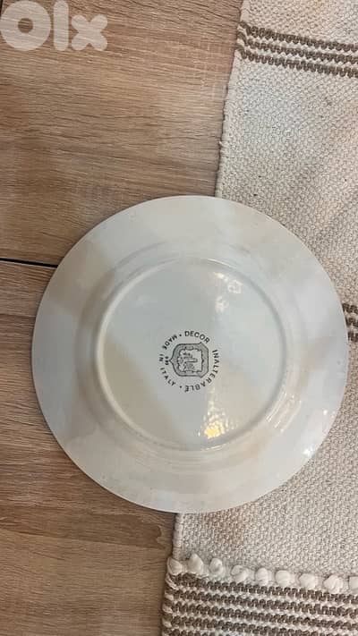 blue and white itlay dish