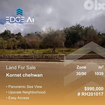 Prime Residential Plot for Sale | Kornet Chehwan – El Maten #RH201017