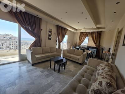 Furnished Three Bedroom Apartment in Antelias, with Sea View.