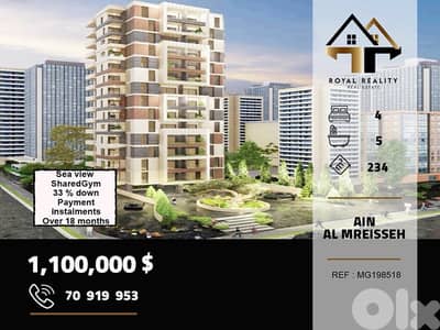 under construction apartments for sale in ain al mraiseh beirut