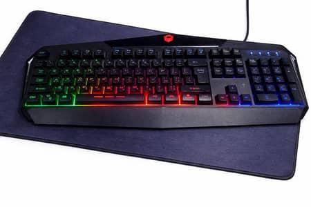 Like-New mechanical RGB Gaming Keyboard + Smooth Mouse Pad.