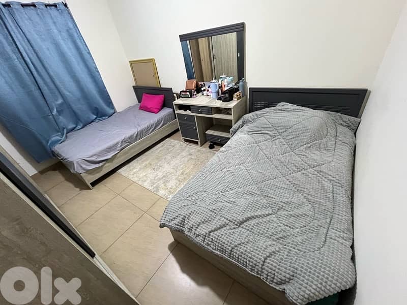 Double Bed Grey Bedroom 1