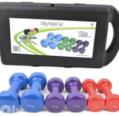 hand weight set dumbbells  (10kg)