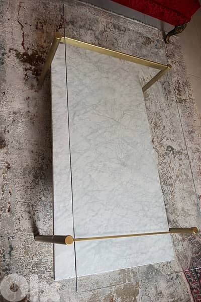 Luxury Marble & Glass Coffee Table – Heavy & Modern