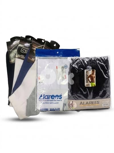 دلفري مجانا في بيروت عرض 6 boxer + 6 brotel +6 socks