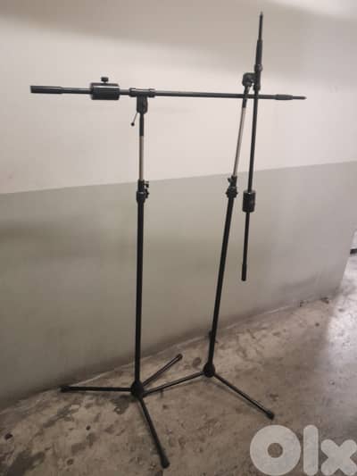 K&M Overhead Microphone Stand - Hight 3m / Boom Arm 3m - Set 2Stands