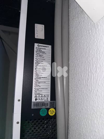 growatt 5kw & 4 battery gell just 200 Amp