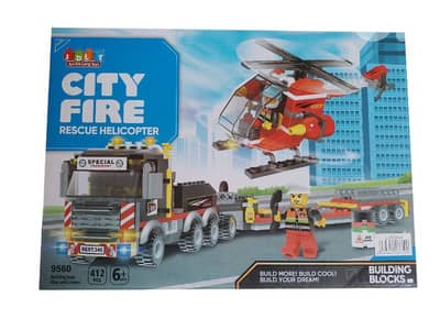 building blocks city fire rescue 412 pieces