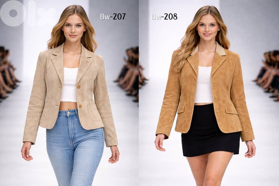 Female's Suede Blazers from European Brands 4