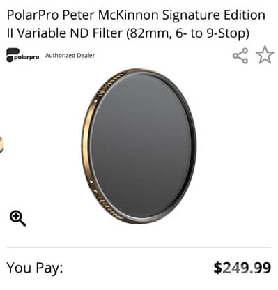 Peter McKinnon Signature Edition II Variable ND Filter