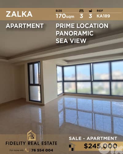 Apartment for sale in Zalka KA189 شقة للبيع في زلقا