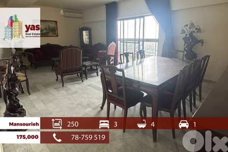 Mansourieh 250m2 | Well Maintained | Prime Location | Lighted | OH