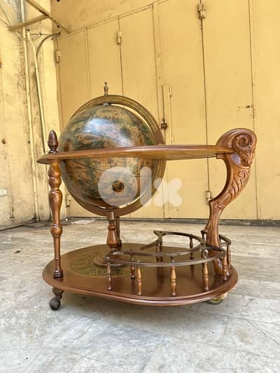 Original bar trolley globe Made in italy big size 500$