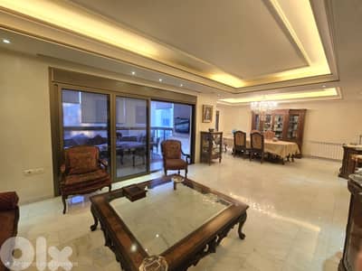 Spacious Furnished Apartment with Large Terrace for Rent in Rabieh