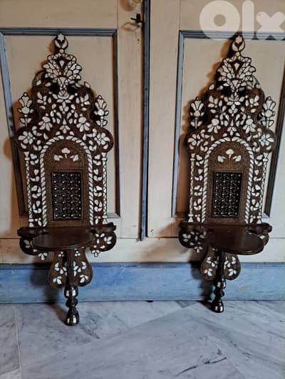 pair of antiques shelves for sale
