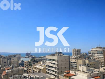 L20848 - 4-Bedroom Apartment with Sea View For Sale in Verdun, Beirut