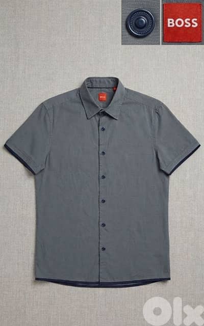 Chemise denim short sleeves BOSS original