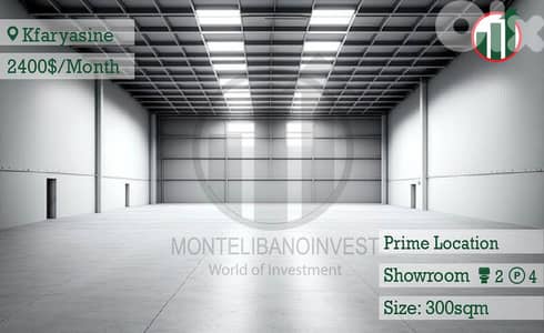 Office for Rent in Kfaryassine!!