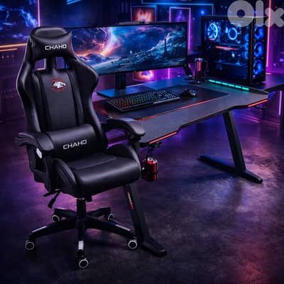 Full Bundle Gaming Desk 120 cm with Good Quality Gaming Chair