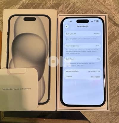 Iphone 15 256 Gb with box