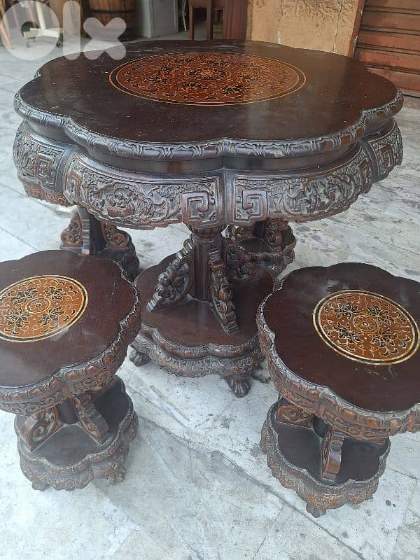 dining table with benches chinese hand made 1