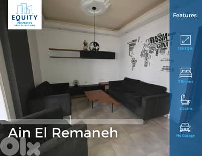 155 SQM Apartment For Sale In Ain El Remaneh شقة للبيع #HH264172