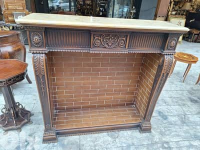 شوميني ديكور المنزل انتيك خشب زين فخمة وجه رخام طبيعي