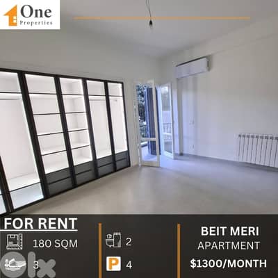 APARTMENT FOR RENT IN BEIT MERY