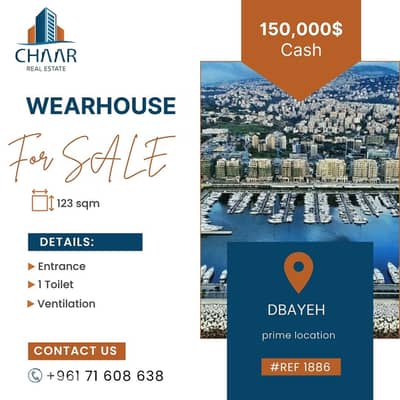 Warehouse for Sale in Dbayeh - مستودع للبيع في ضبية - #R1886