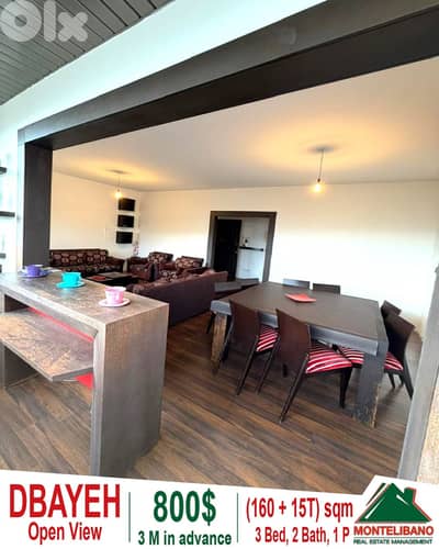 160 sqm Apartment For Rent in Dbayeh ضبية with 15 sqm Terrace