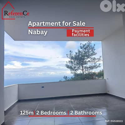 Apartment with payment facilities in Nabay  شقة مع تسهيلات بلدفع ناباي
