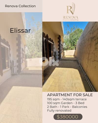 Fully Renovated Apartment for sale in Elissar