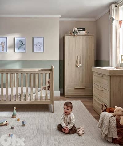 Mamas and Papas baby bedroom set - Light Oak