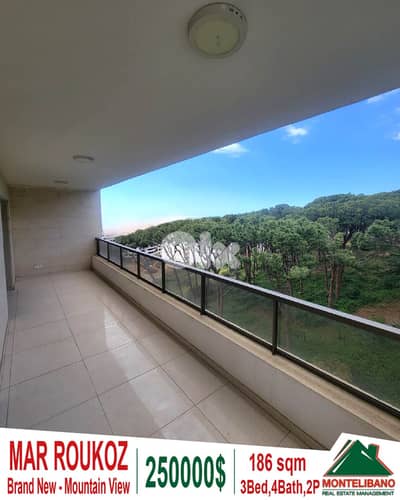186 sqm Apartment For Sale in Mar Roukoz مار روكز with Mountain View