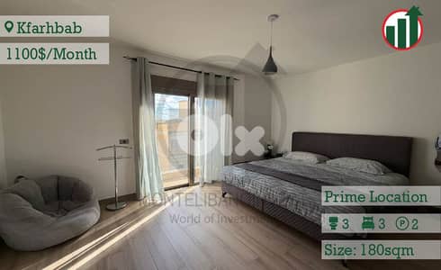 Fully Furnished Apartment for Rent in Kfarhbab !!