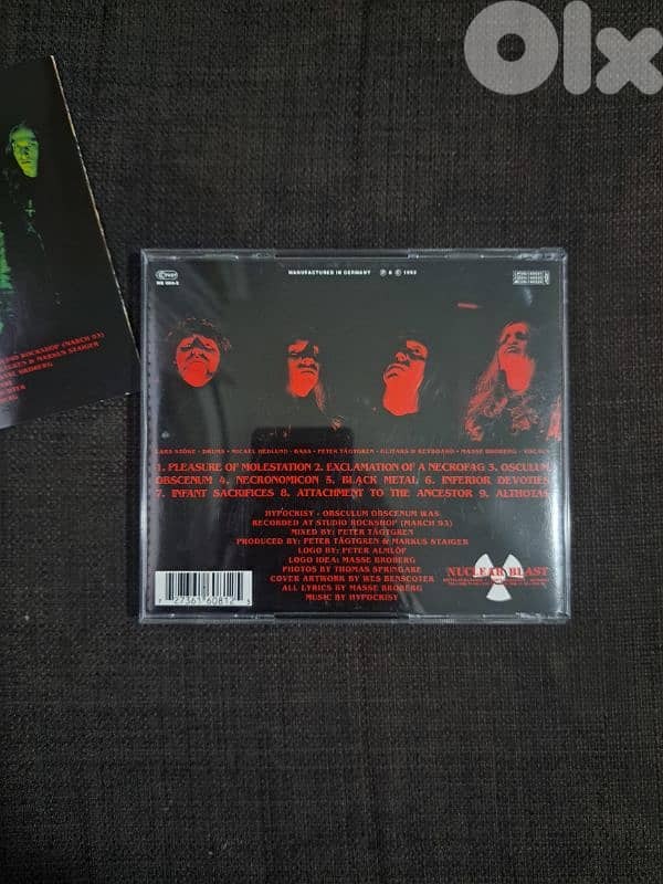 Hypocrisy - Osculum Obscenum ORIGINAL FIRST PRESS!!! NOT BOOTLEG 2