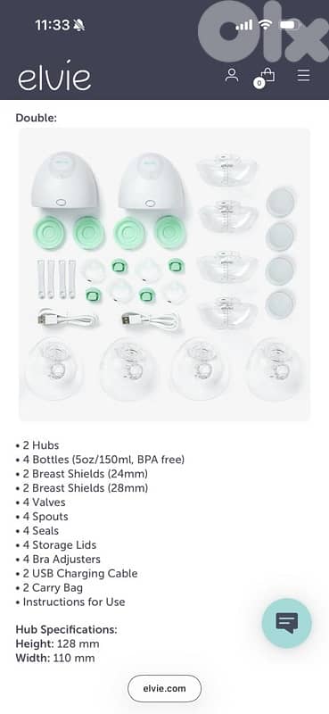 Elvie Double wearable pump