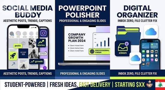 Digital Assistant | Social Media, PPT Design & File Organizing