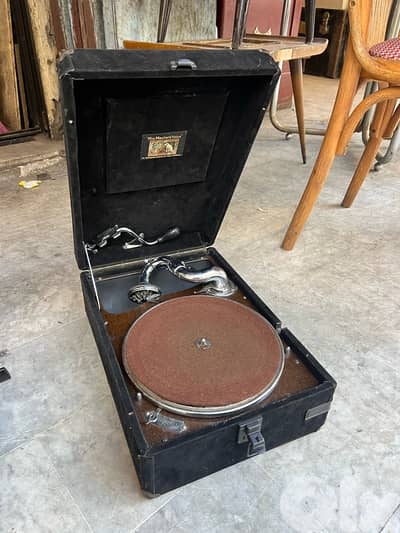 Vintage gramophone antique غراموفون الماني انتيك شغال مميز جداا